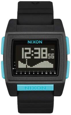 Часы Nixon Base Tide Pro — полностью черные/синие — новые