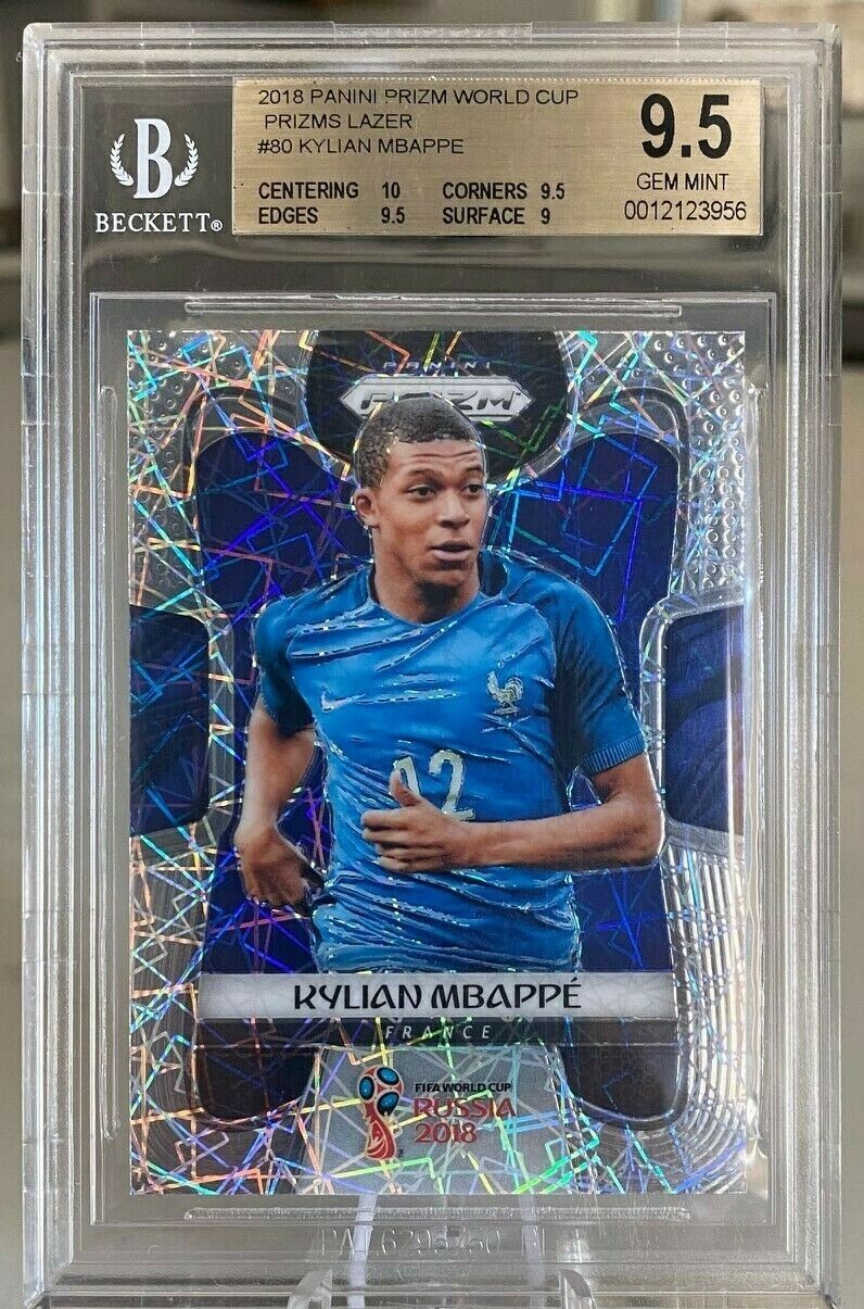2018 Panini Prizm World Cup #80 Kylian Mbappe Lazer Prizm RC