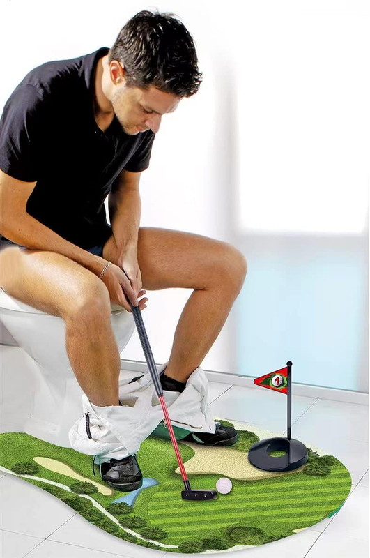 Game Practice Mini Golf Great Toilet Time-funny Gifts For Dad Gag Gi