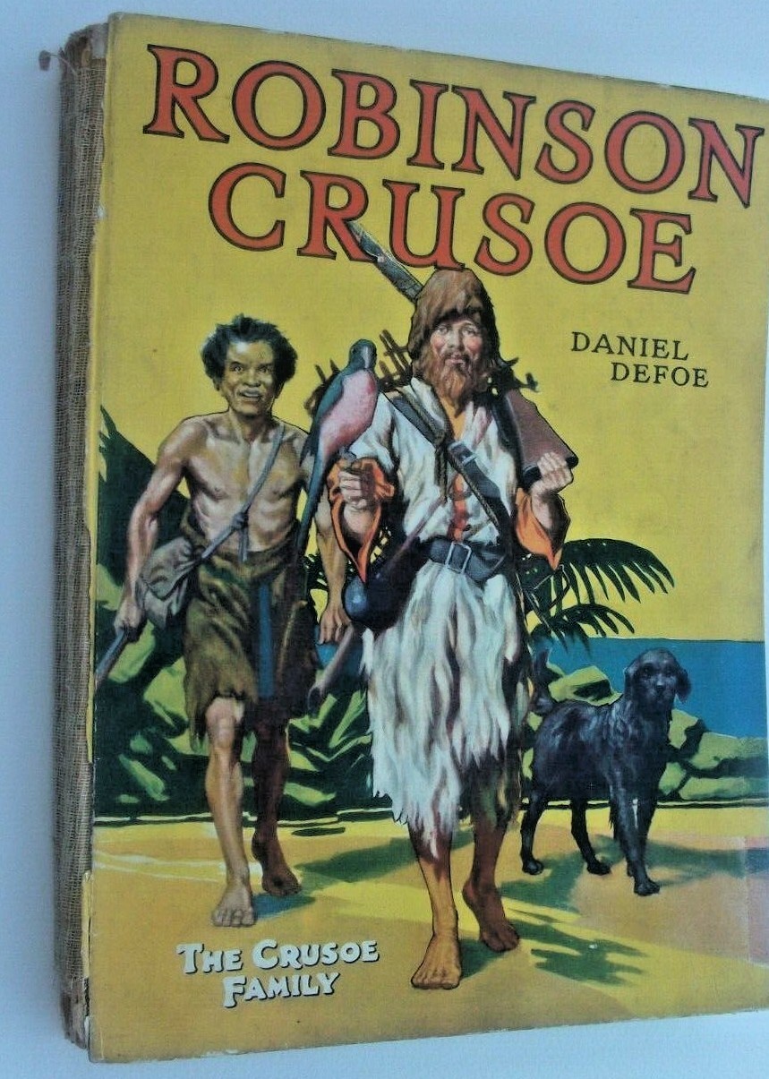 洋書 ROBINSON CRUSOE  abridged ed Robinson Crusoe by Daniel Defoe The Children's Press board