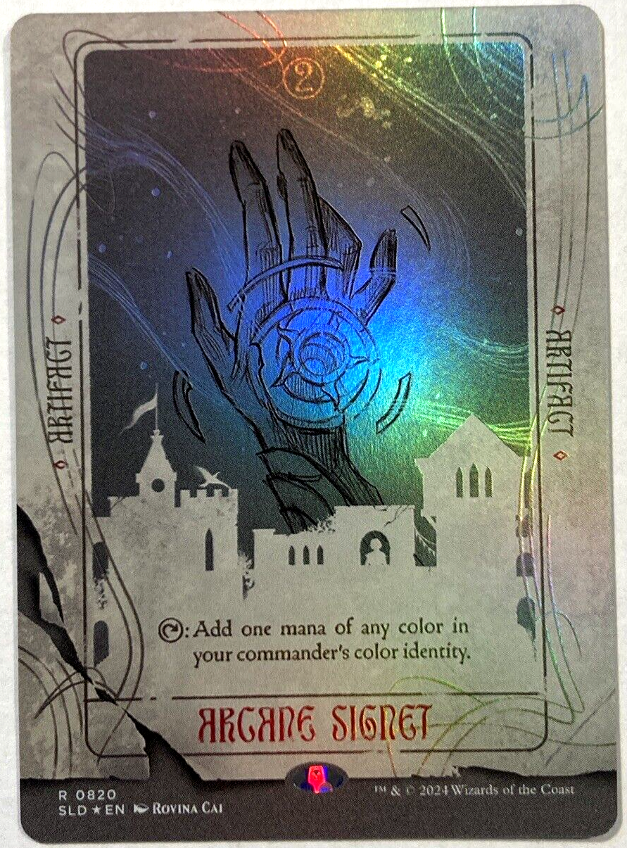 マジック：ザ・ギャザリング mtg Secret Lair Rovina Cai Foil MTG Arcane Signet RAINBOW FOIL Secret Lair Rovina Cai 1641