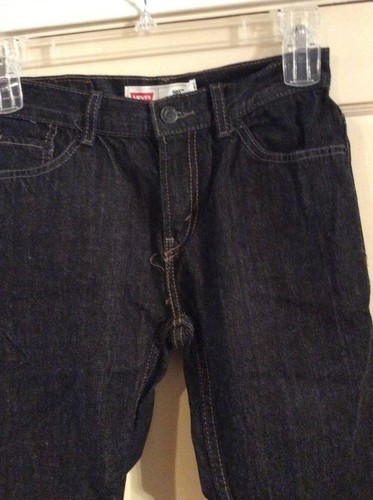 LEVIS BOYS 27X27 SIZE 14 505 JEANS STRAIGHT VERY NICE BLACK