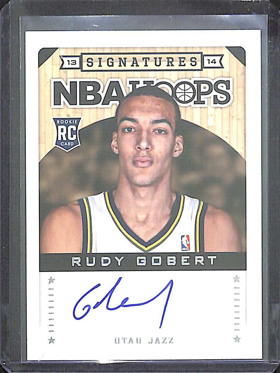 Rudy Gobert Auto and Rookie NBA 見にくく card Rudy Gobert Auto and Rookie NBA 見にくく card