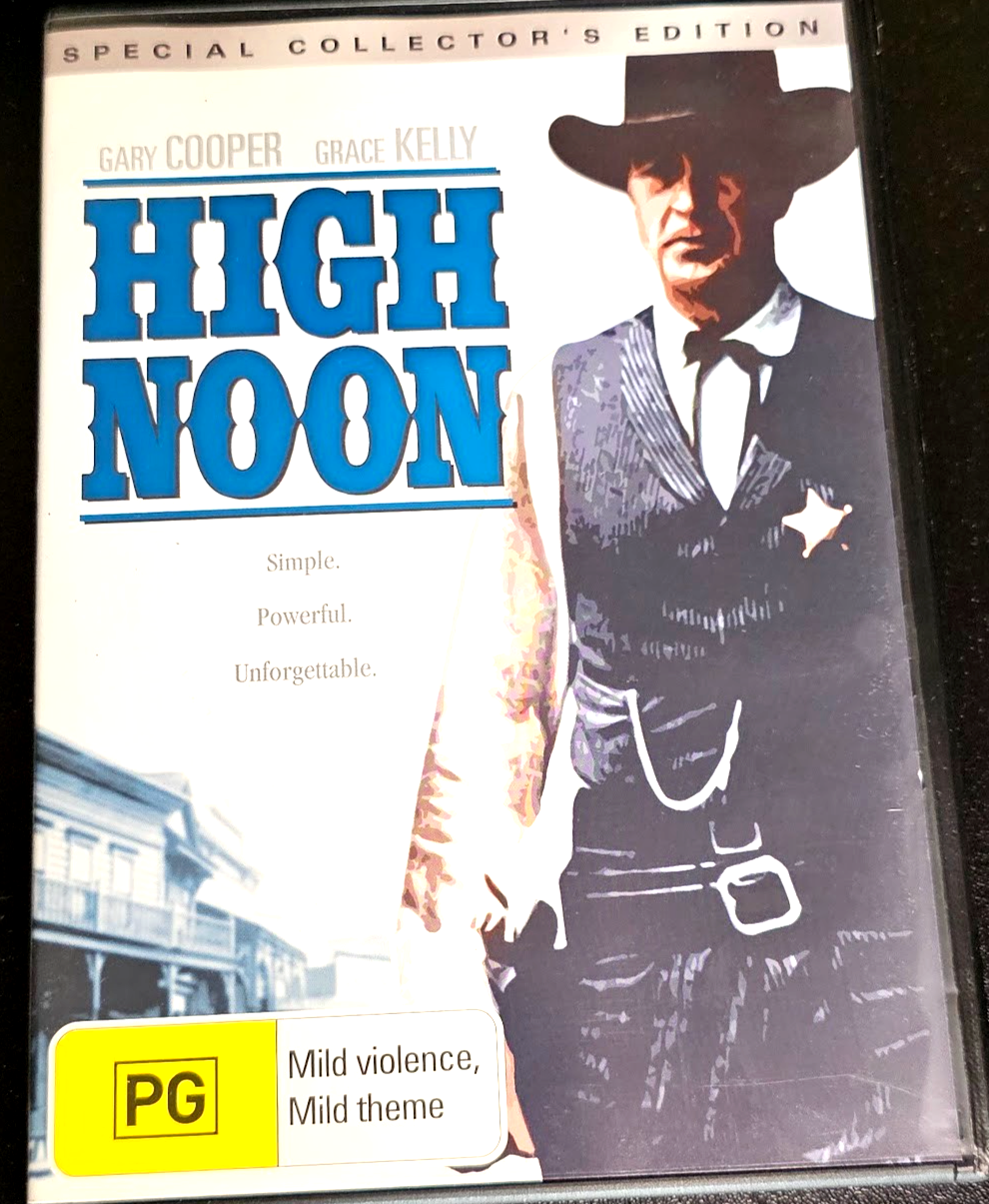 High Noon DVD (1952) Gary Cooper Classic Western Region 4 Free Post
