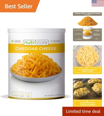 Freeze-Dried Cheddar Cheese Shredded | Amazing Taste & Quality | Perfect for ...
