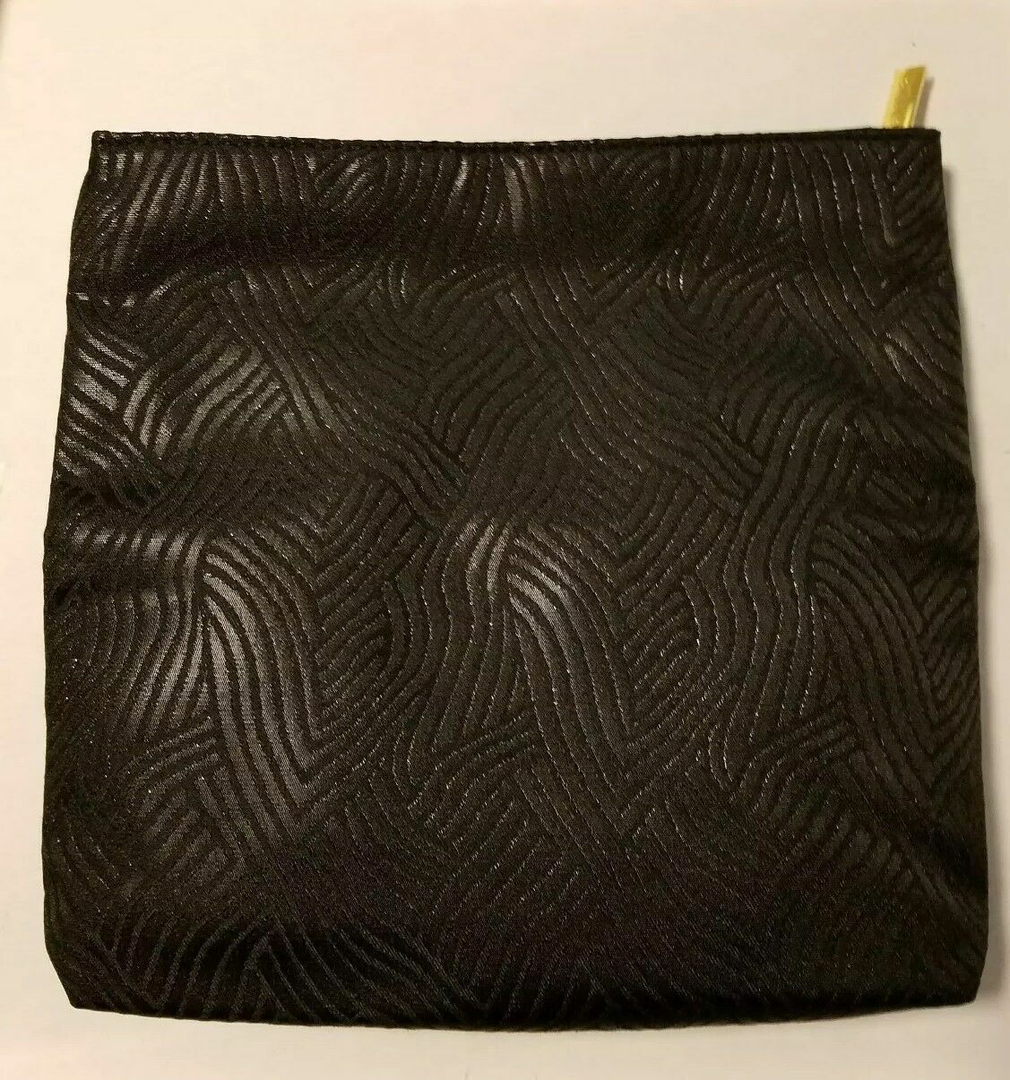 Estee Lauder Cosmetic Makeup Bag Zipper Travel Pouch Black C
