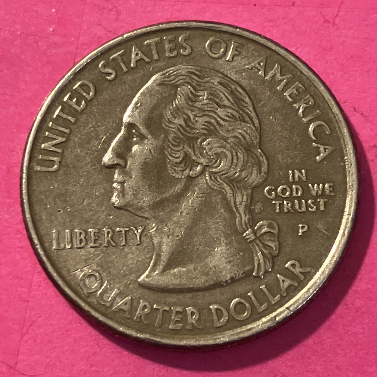 2002 P TENNESSEE STATE QUARTER,CLAD LAYER MISSING OBV, DDO