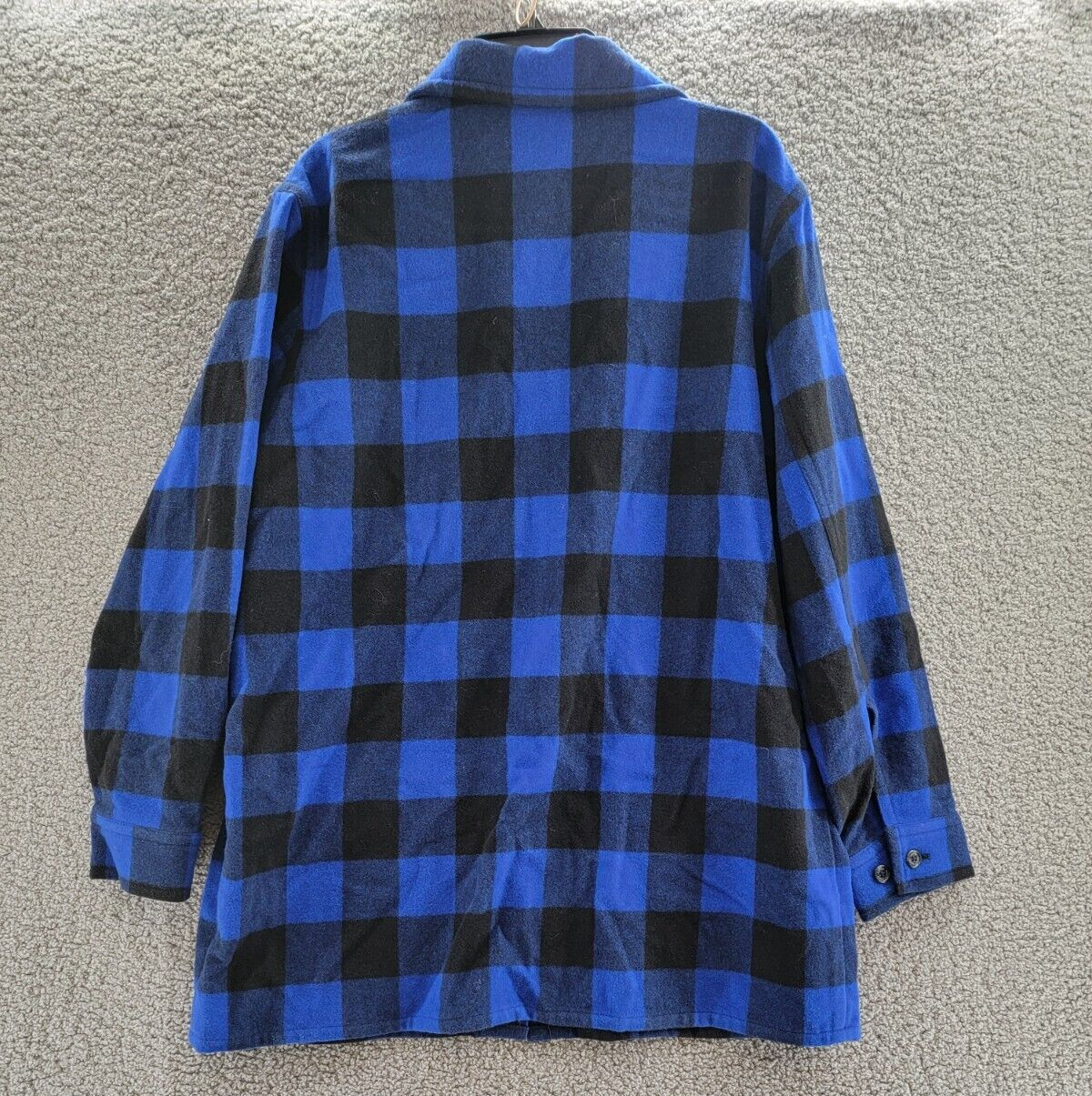 Lauren Ralph Lauren Buffalo Check Twill Shirt Jacket Women's 18 Blue/Black L/S - Picture 13 of 20
