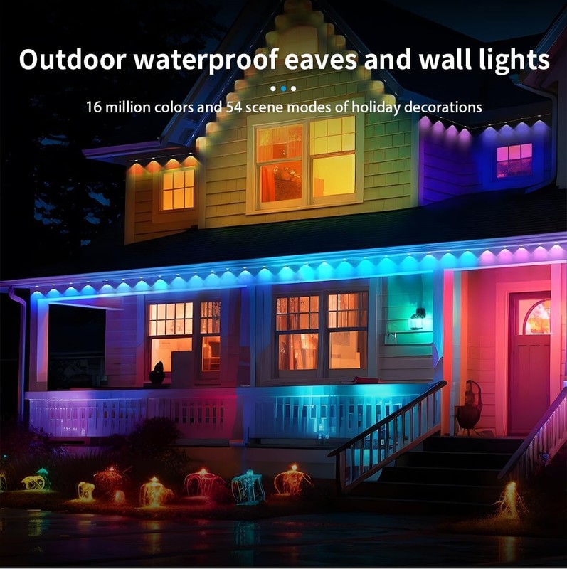 Permanent Outdoor RGB Lights Smart Lights with App/Remote Control Holiday