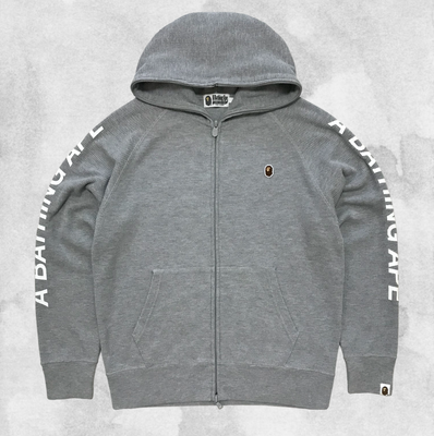 BAPE Color Camo Thermal Full Zip Hoodie Red