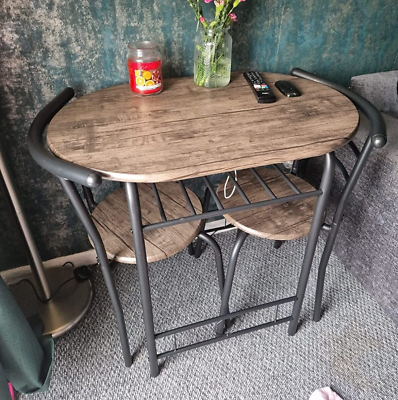 Small folding kitchen table and 2 chairs deals