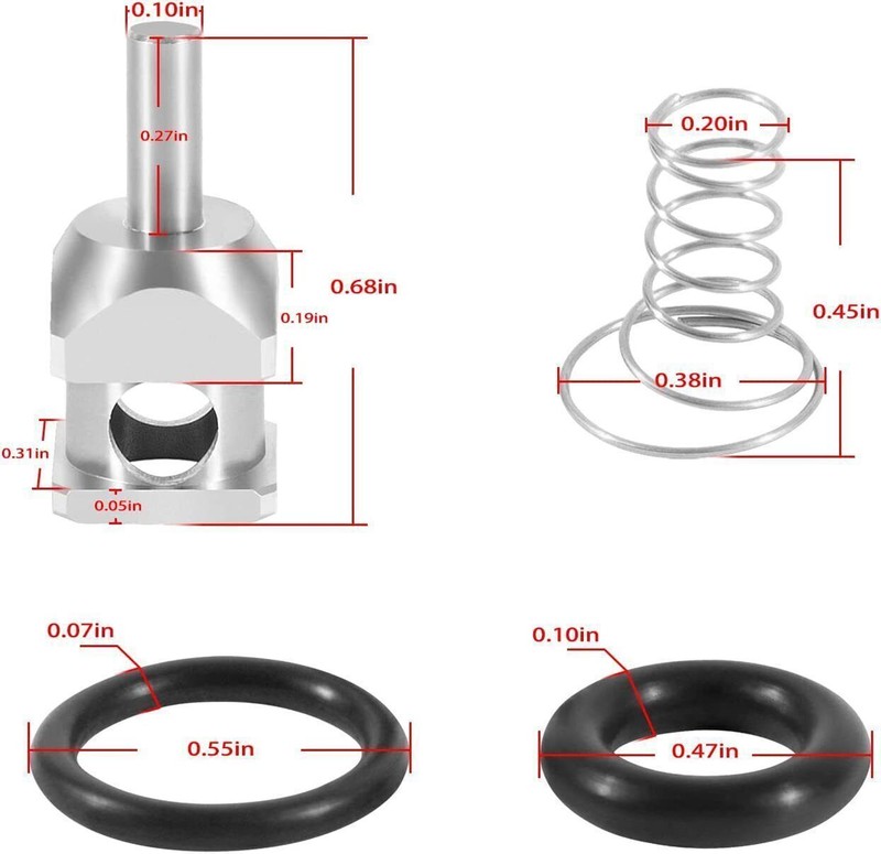 Fuel Tool EFI Check Valve Rebuild Kit MC-300 for Harley Davidson 2001-2022