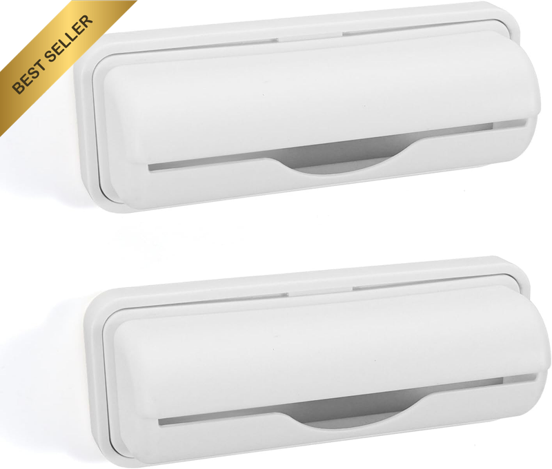 2 PCS Wall Mount Trash Bag Dispenser Roll Holder, Kitchen Garbage Bag Storage Bo