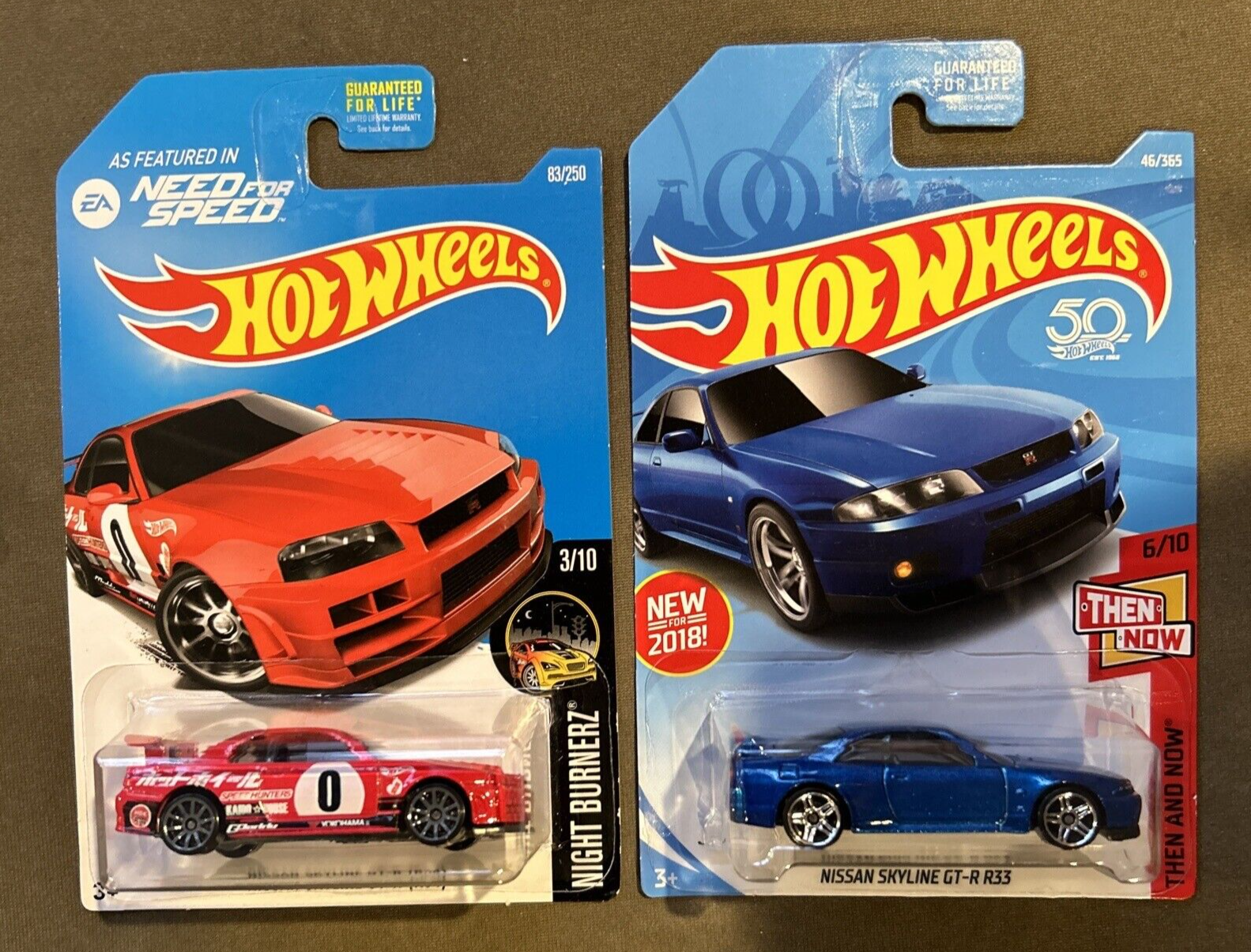ミニカー Hot Wheels Nissan Skyline GT-R (R34) Hot Wheels Retro Entertainment 1:64 Scale Nissan Skyline GT
