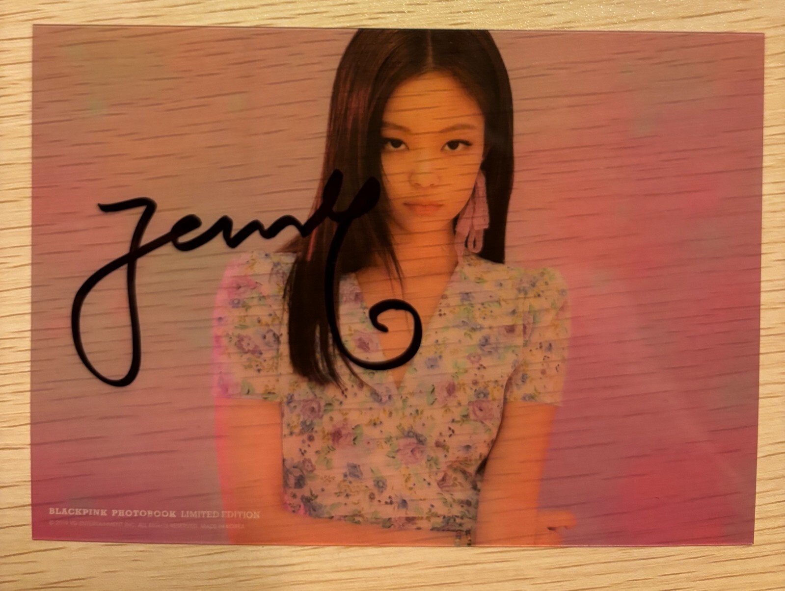ジェニ jennie アルバム アメリカ限定 直筆サイン入りフォトカード ジェニ jennie アルバム アメリカ限定 直筆サイン入りフォトカード