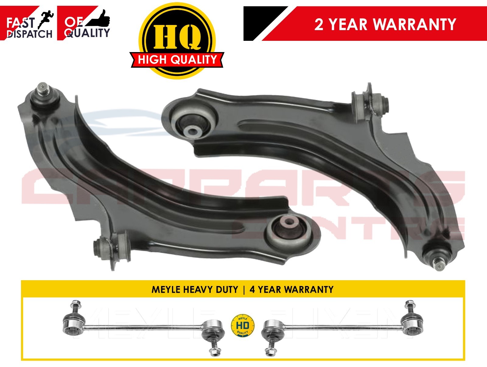 FOR RENAULT CLIO IV 12 FRONT SUSPENSION WISHBONE CONTROL ARMS