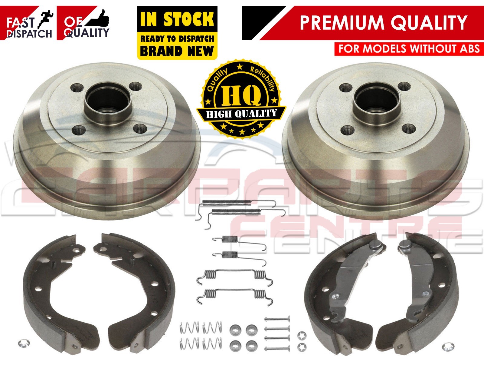 VAUXHALL CORSA C COMBO 2 REAR BRAKE DRUMS WITH REAR WHEEL BEARING