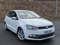 2015 Volkswagen Polo 1.0 BlueMotion Tech SE Euro 6 (s/s) 3dr HATCHBACK Petrol Ma