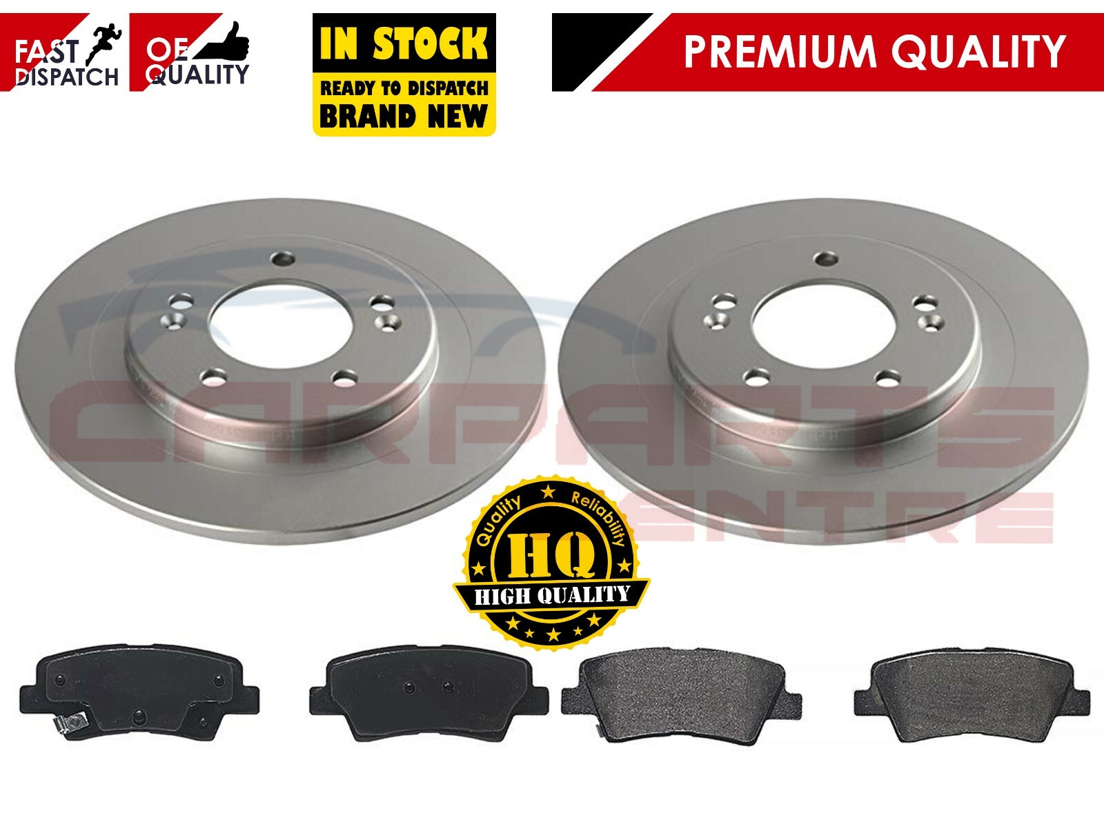 FOR KIA CEED 2012 REAR ELECTRIC HAND BRAKE MODELS BRAKE DISCS AND PADS
