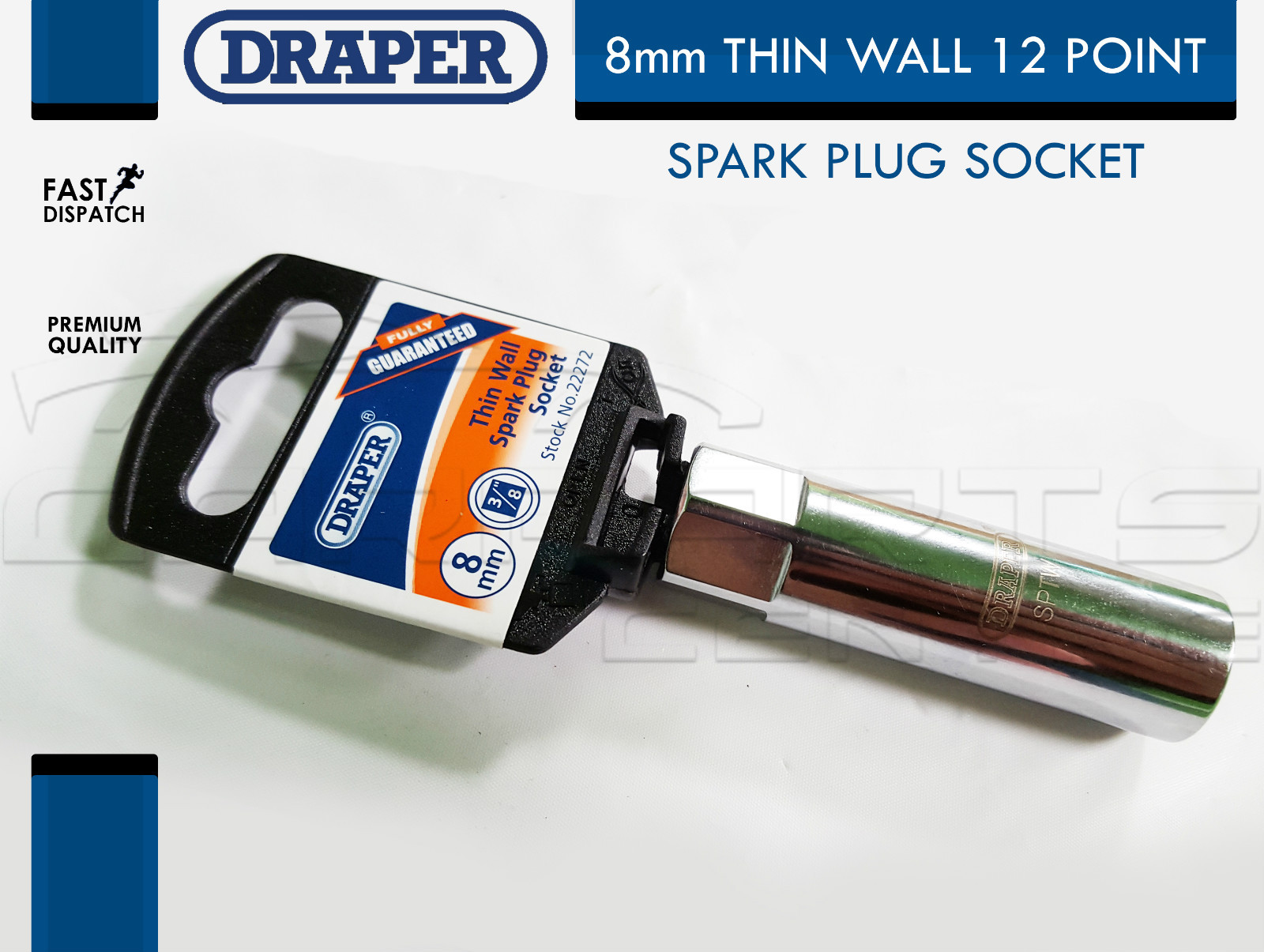 DRAPER SPARK PLUG SOCKET 8mm THIN WALL BMW 1 3 5 6 SERIES 22272