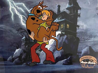 SCOOBY DOO Zoinks Sericel Cartoon Animation Art Cel Hanna Barbera 11" x 14"