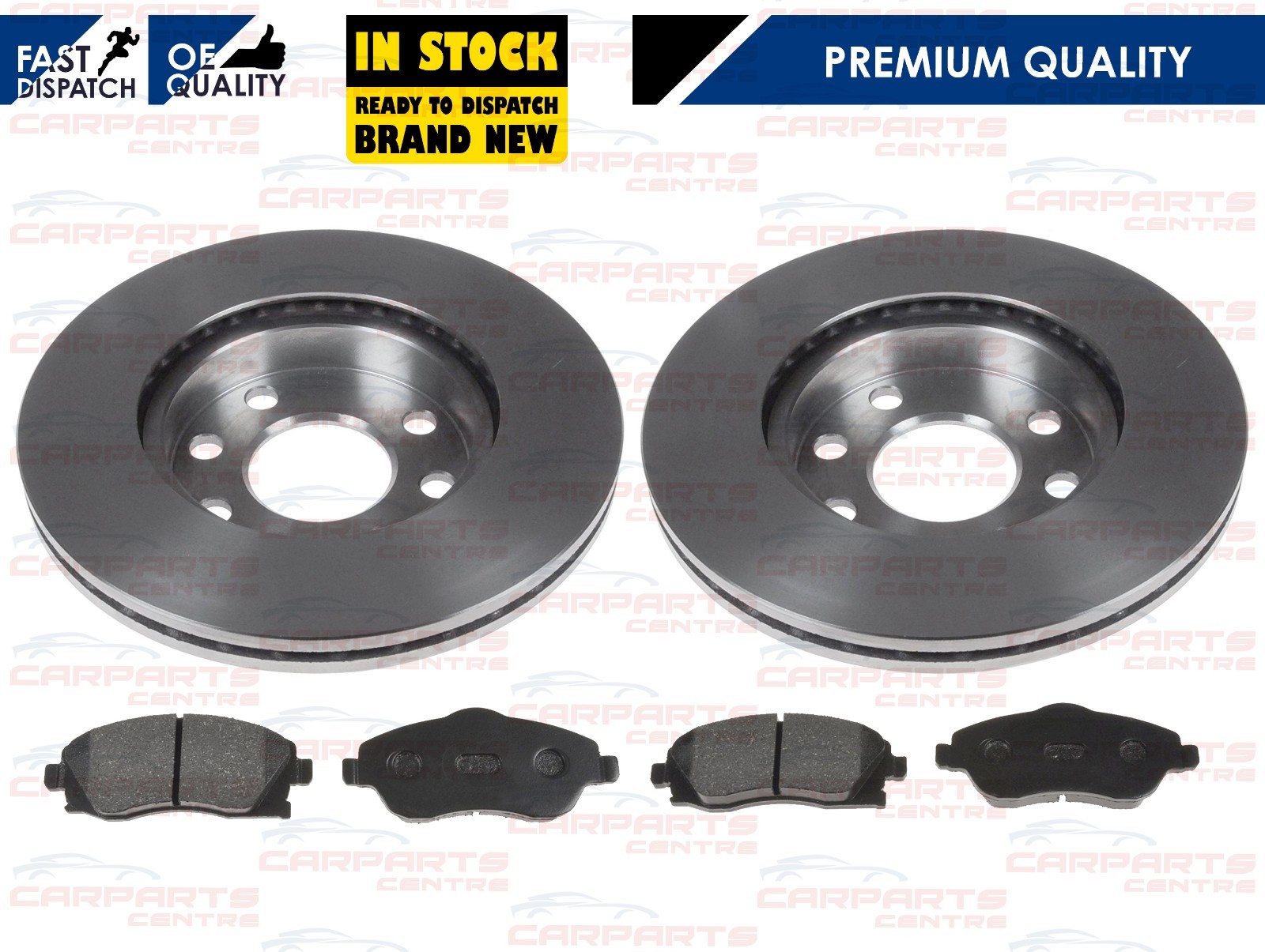 FOR VAUXHALL CORSA C MK2 0007 FRONT PREMIIUM BRAKE DISCS PADS 240mm