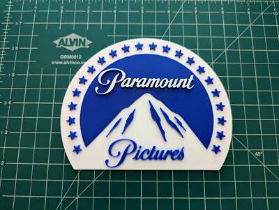 Paramount Pictures 3D printed art logo wall display