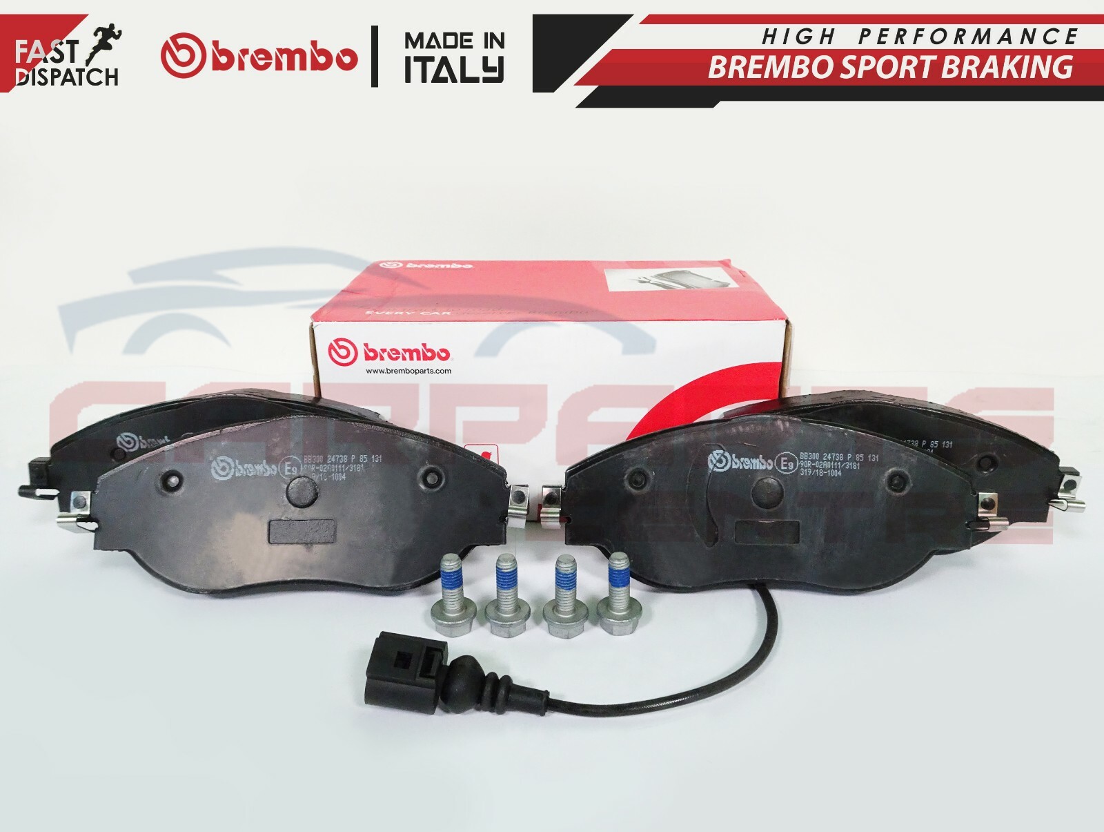 Front And Rear Brembo Brake Pads Audi S3 8V VW Golf MK7 R Seat Leon