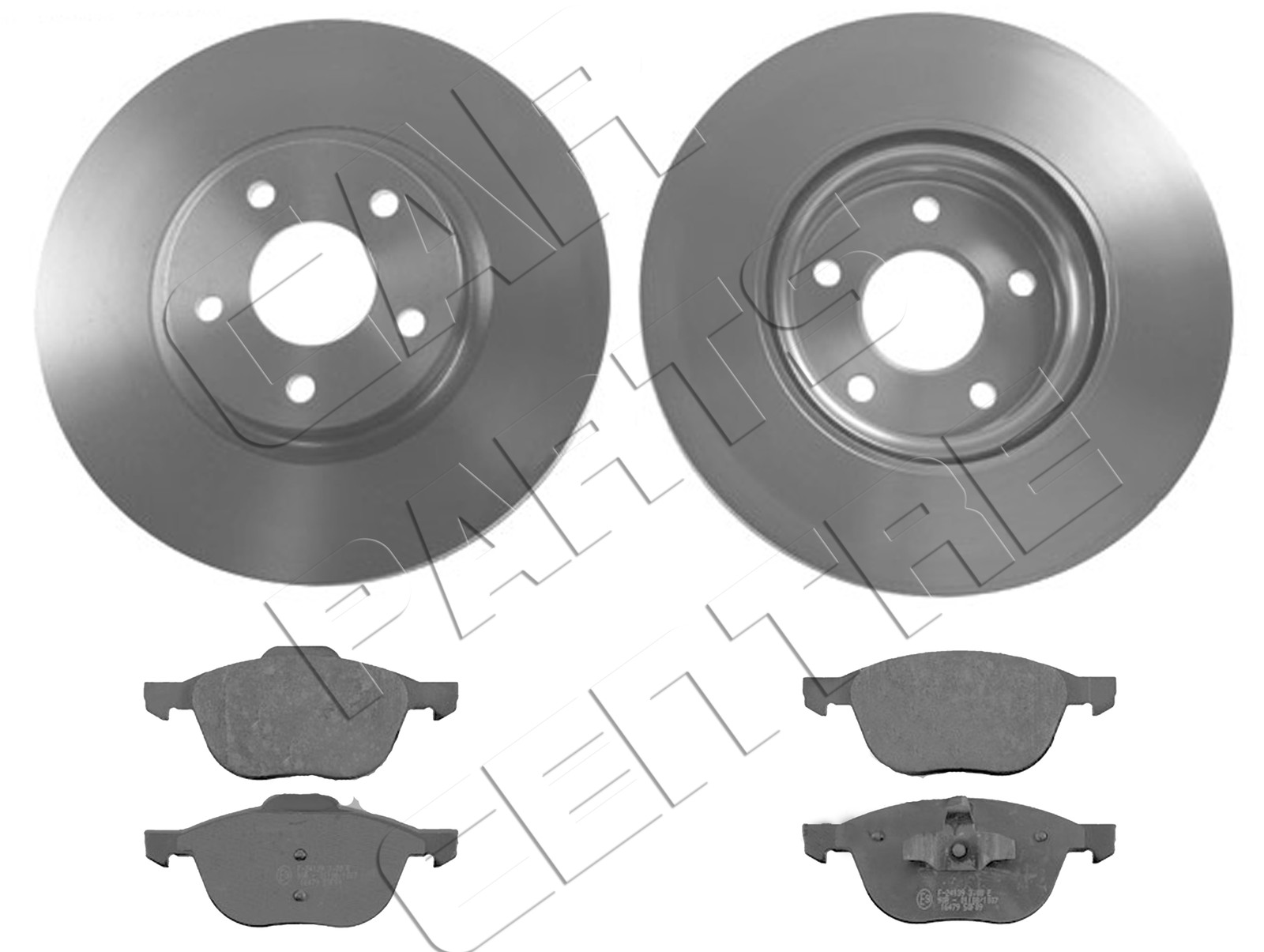 FOR FORD KUGA 2.0 2.5 TURBO FRONT 300mm VENTED BRAKE DISCS & PAD PADS