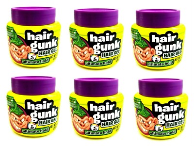 6 Bottles of Monkey Gunk Hair Gunk Hair Gel Ultimate Hold, 6 oz BRAND NEW