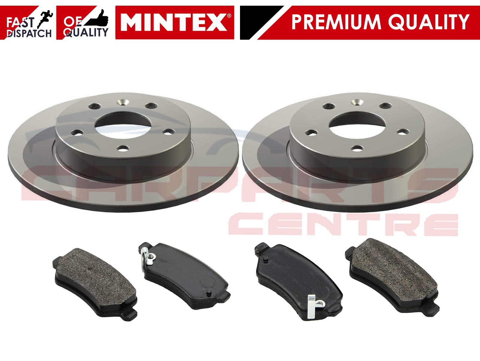 Vauxhall Rear Brake Pads Brake Discs Full Axle Set 264mm Solid Fits Opel