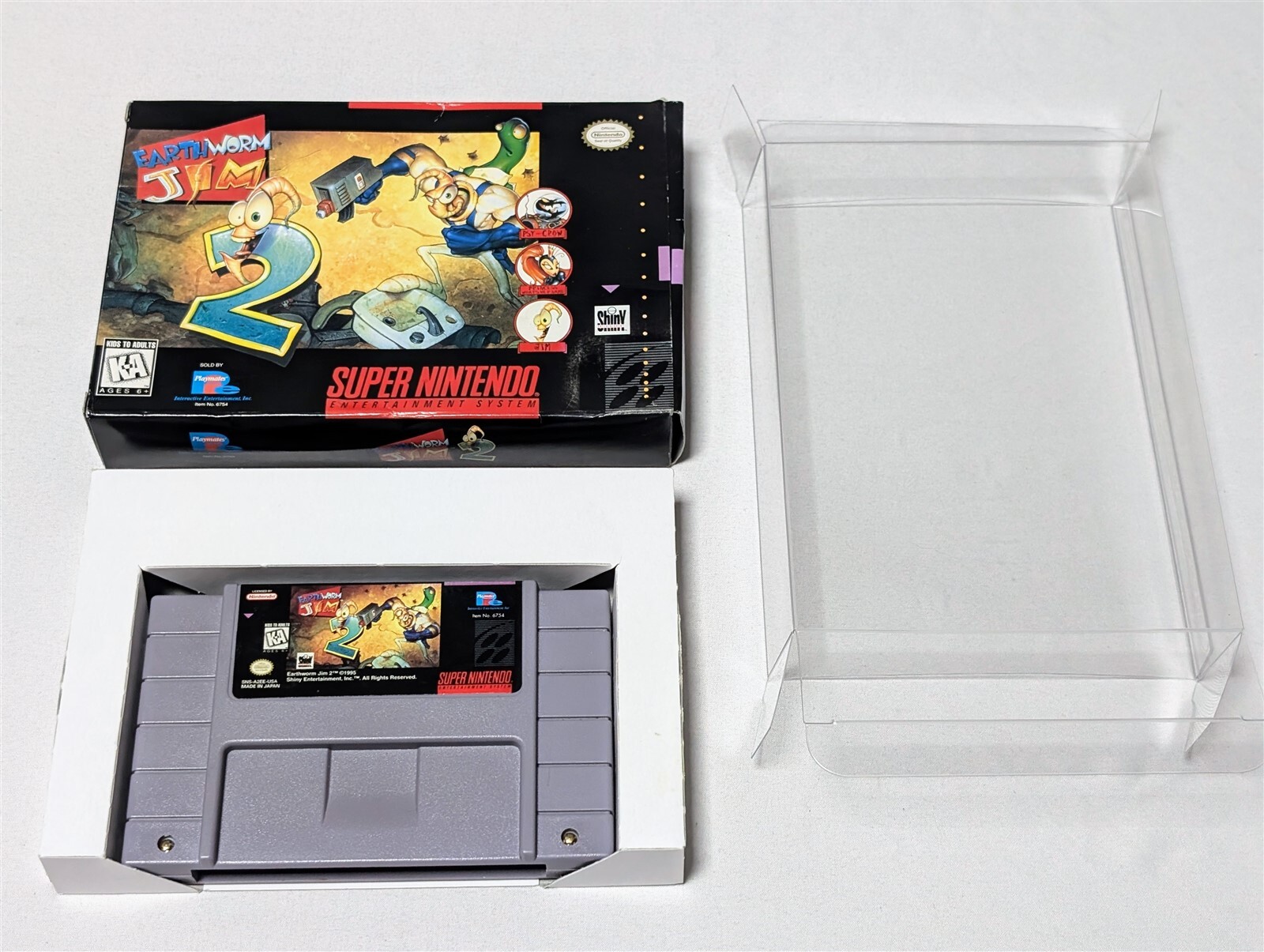 ★サマーセール★Earthworm Jim 2【中古・snes北米版】 Earthworm Jim 2 in Original Box for Super Nintendo SNES