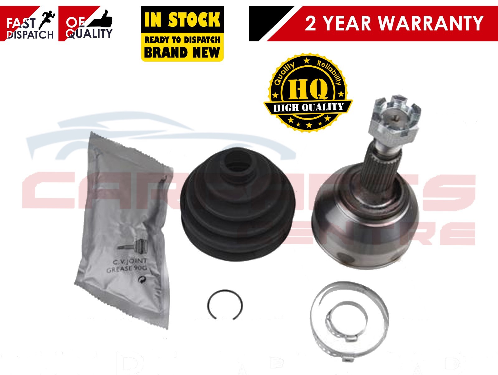 FOR PEUGEOT 407 2.0 HDi OUTER DRIVESHAFT CV JOINT BOOT GAITER CLIP SET