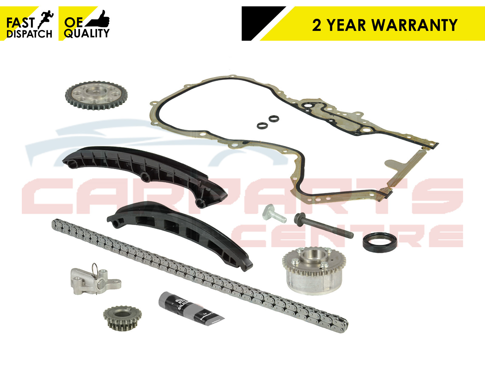 FOR VW TIGUAN 1.4 FSI TSI TIMING CHAIN KIT TENSIONER GEARS VVT PULLEY