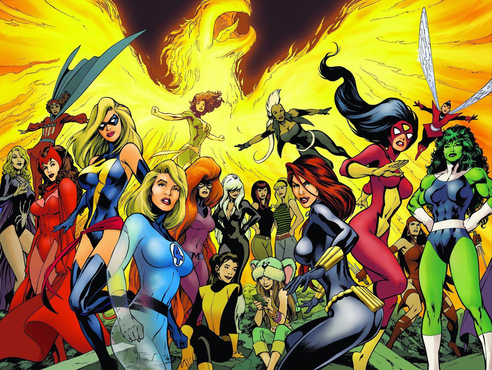 Women of Marvel Poster by ALAN DAVIS 24 x 36 inches brand
