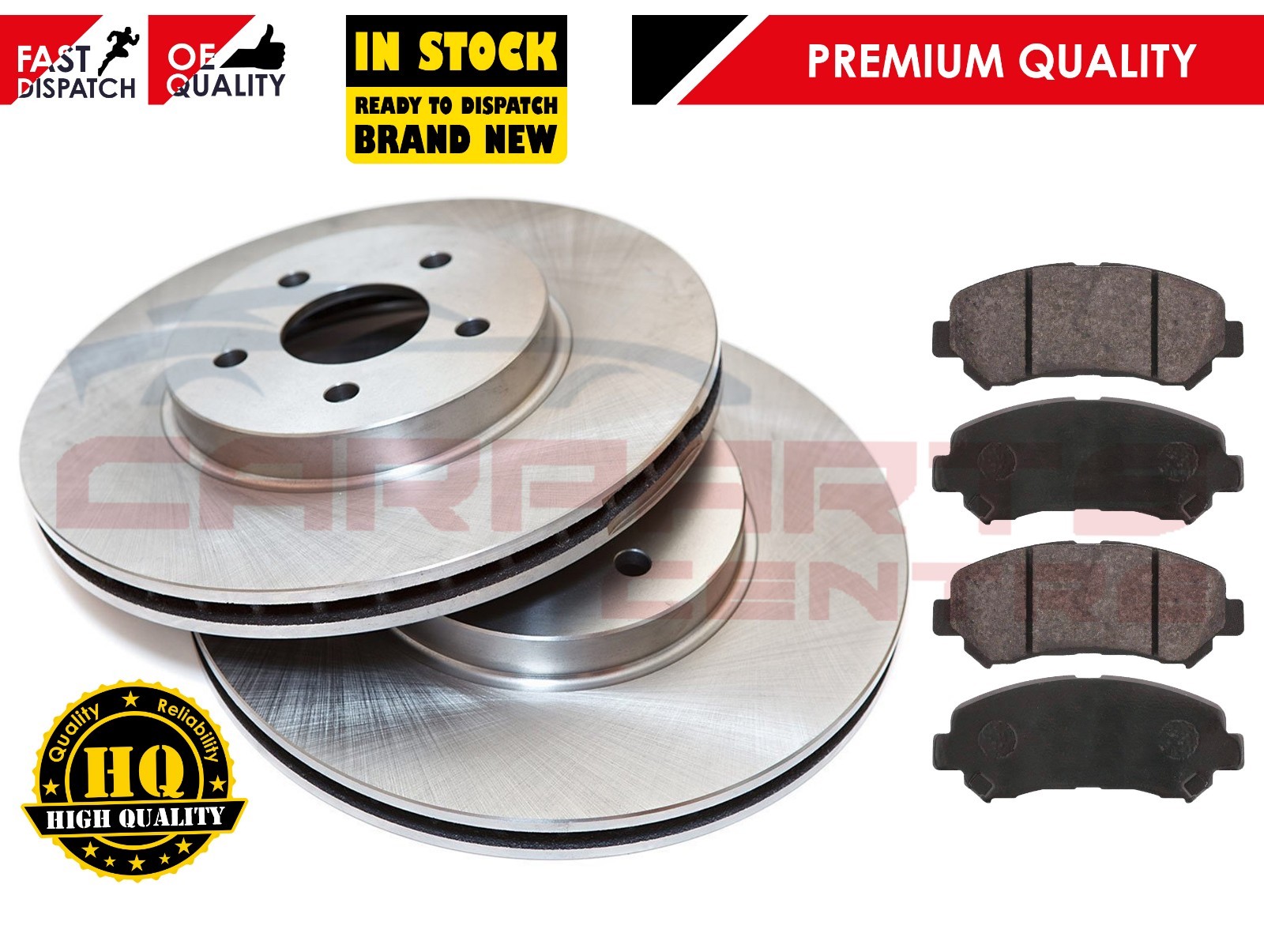 FOR NISSAN QASHQAI 1.5 1.6 2.0 07 FRONT 296mm VENTED BRAKE DISC DISCS