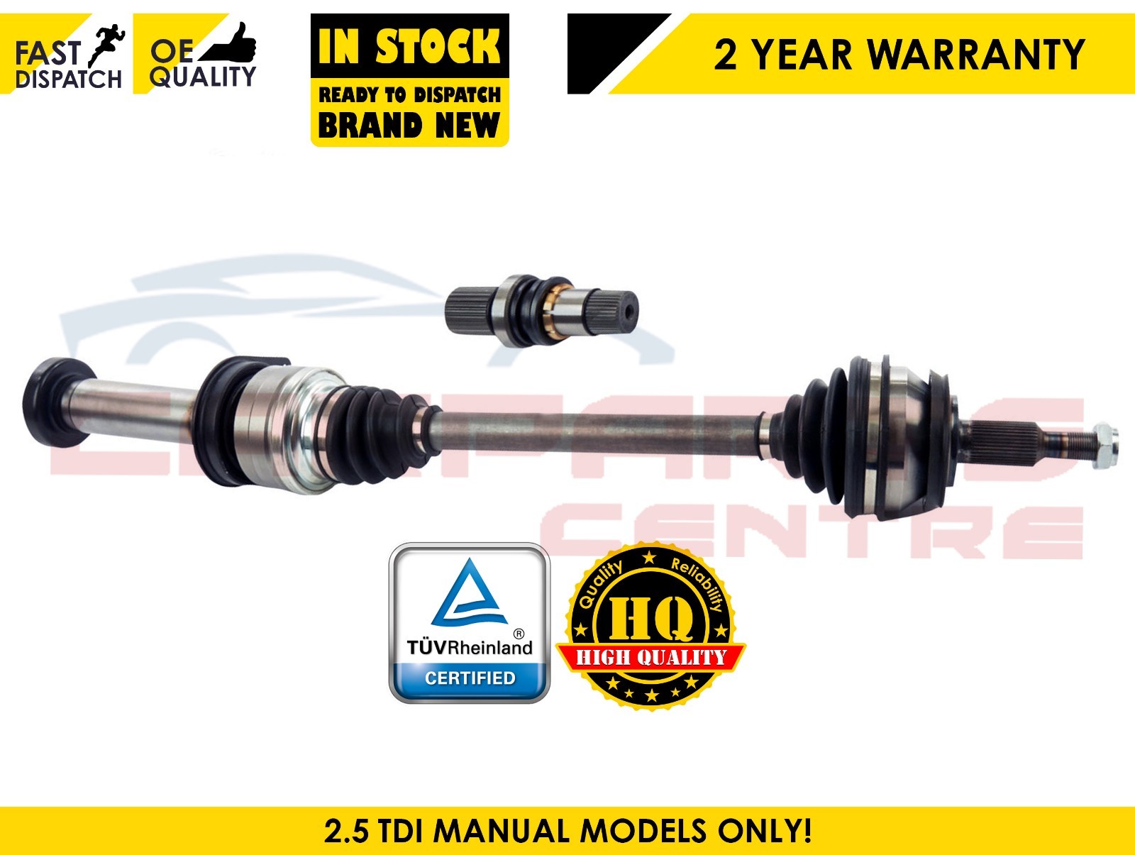 For VW Transporter 2.5 TDI T5 Front Right Drive shaft stub axle 6 speed