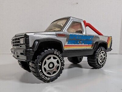 Vintage 1982 Buddy L Speedboat Race Team Pickup Truck With Trailer Hitch!