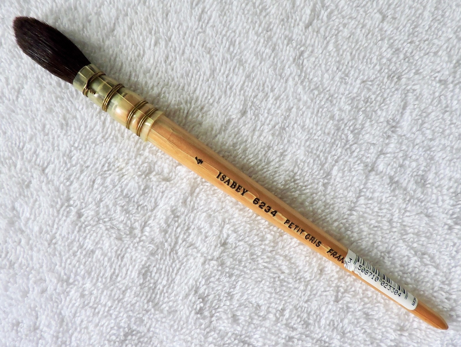 NEW Old Stock Artist Paint Brush, ISABEY Series 6234 Petit Gris Size 4, France.