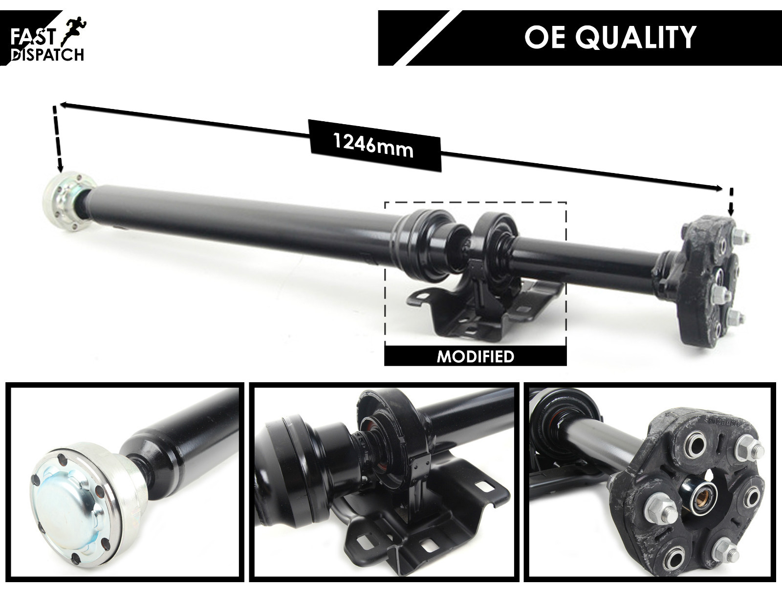 CAYENNE TOUAREG PROPSHAFT REAR SHAFT COUPLING & MODIFIED CENTRE MOUNT