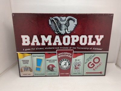Bamaopoly Roll Tide Board Game University Of Alabama NEW SEALED