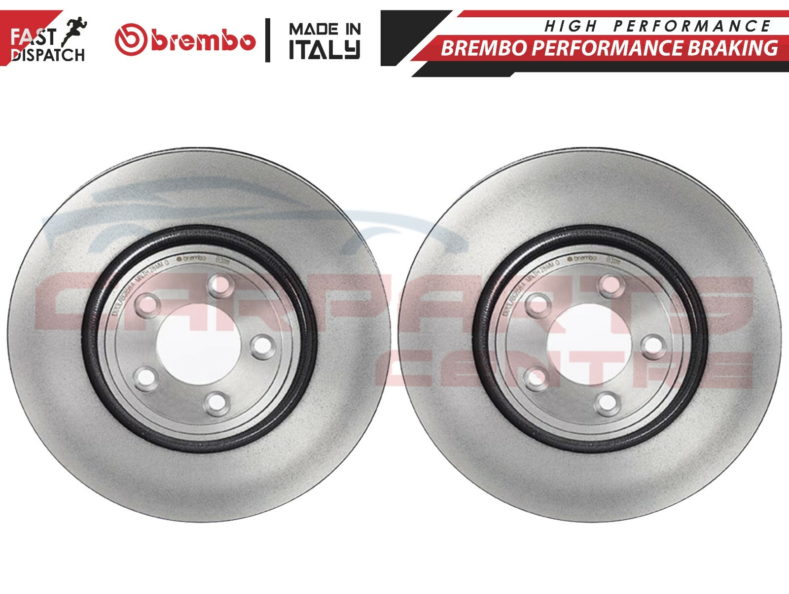 FOR JAGUAR XF 2008 2.2 2.7D 3.0 FRONT BREMBO 326mm VENTED BRAKE DISCS
