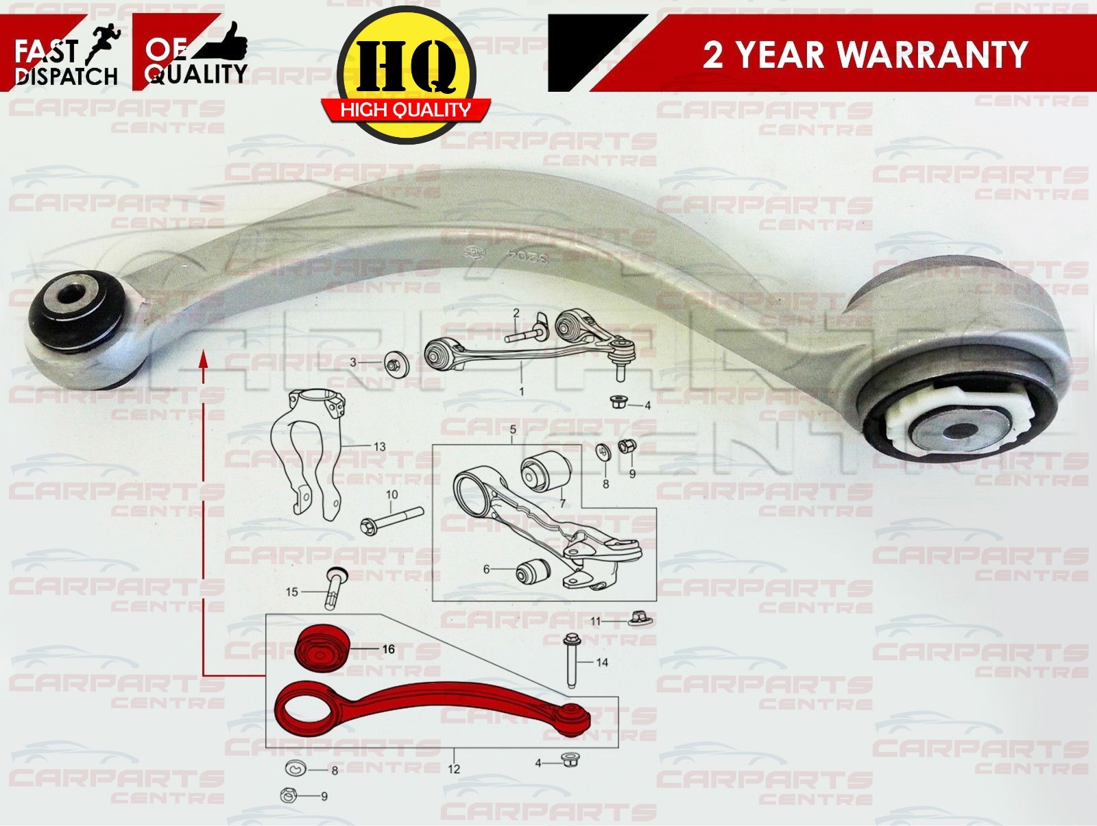 JAGUAR S TYPE X200 4.0 Wishbone Suspension Arm Front Lower Left or Right New