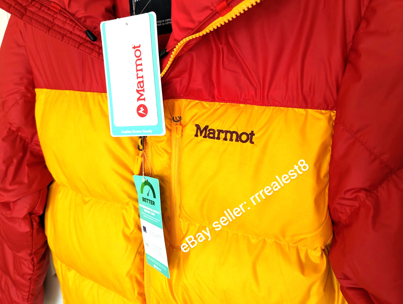 Pre-owned Marmot ?rare Color?  Guides Exclusive 700 Fill Down Hoody Puffer Jacket ?nwt In Multicolor