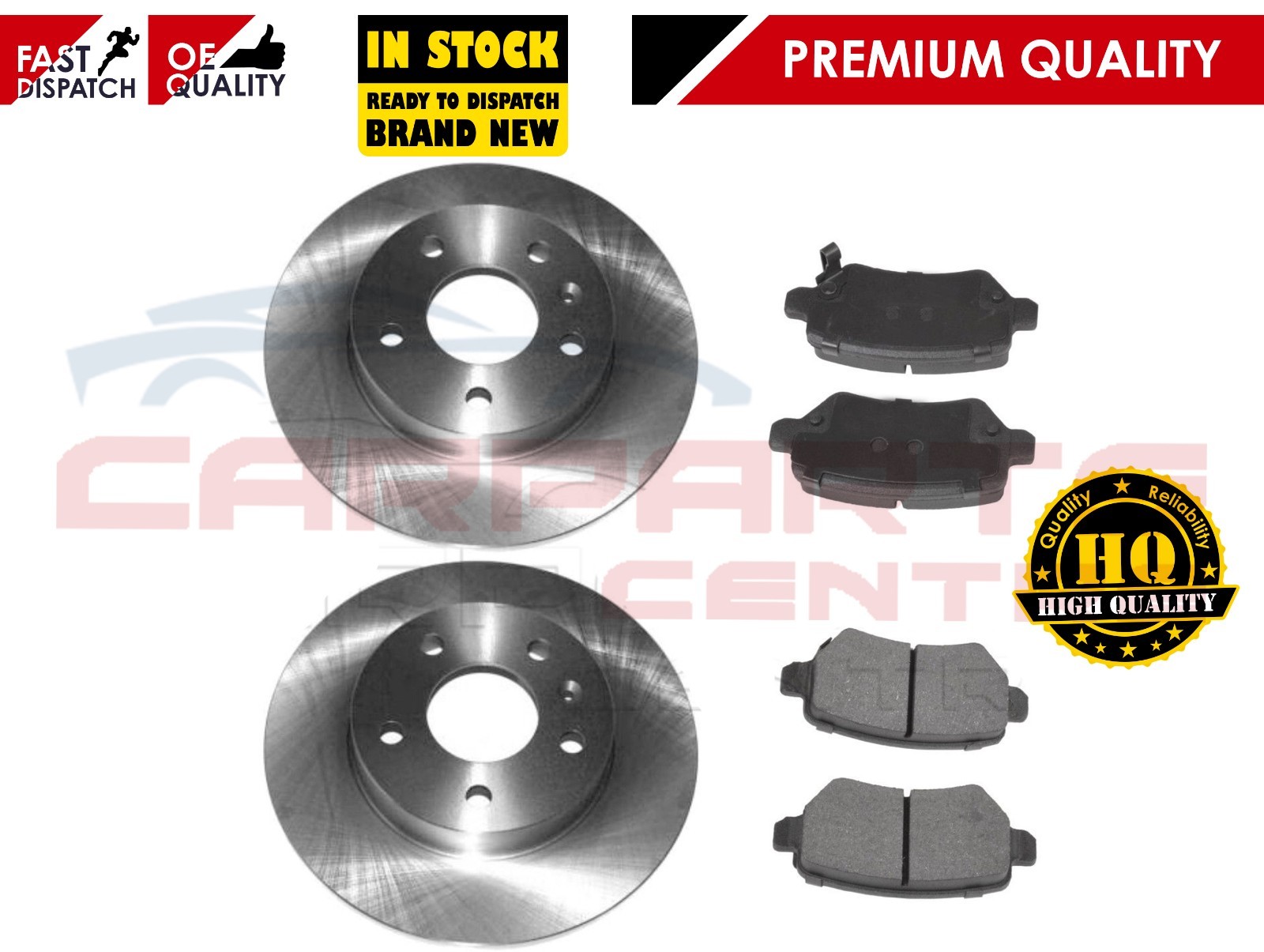 Vauxhall Rear Brake Pads Brake Discs Full Axle Set 264mm Solid Fits Opel