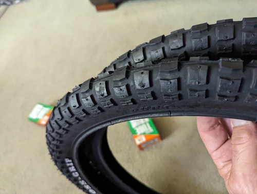 TWO(2) DURO 20X2.125 BMX BICYCLE TIRES BLACK MOTOCROSS & 2 TUBES 