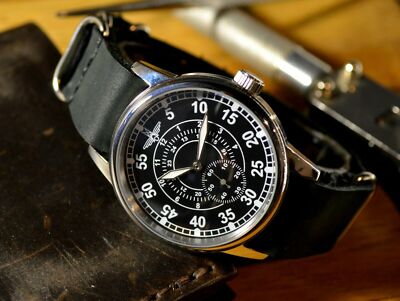 Men's watch Pobeda Air Aviation vintage wrist watch vintage 1960s USSR Serviced