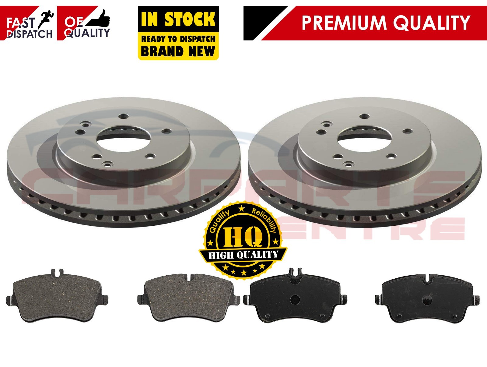 FOR MERCEDES C CLASS C200 C220 CDI (0107) FRONT BRAKE DISCS AND PADS