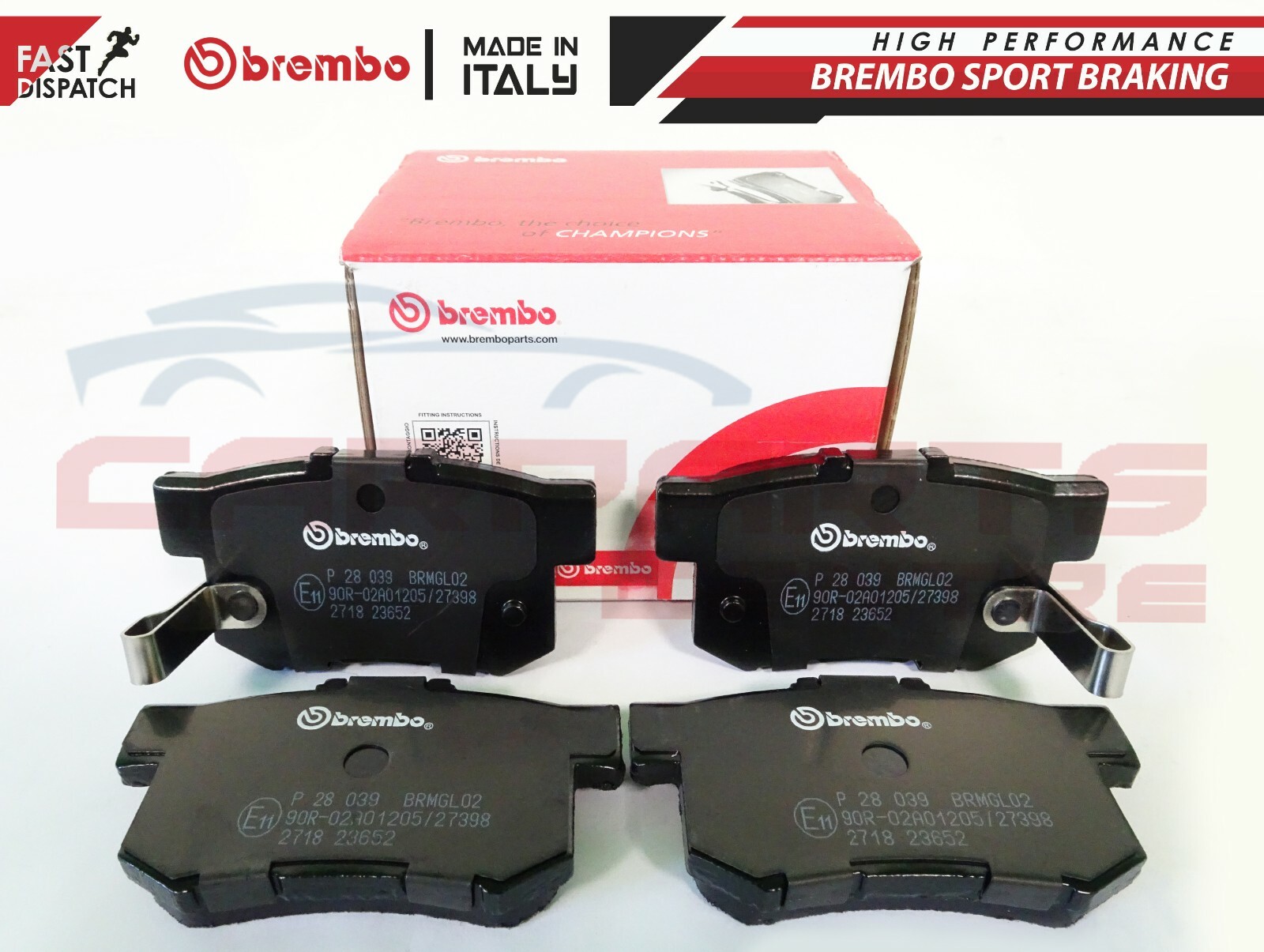 FOR HONDA CIVIC CRV CRV FRV FRV SHUTTLE STREAM BREMBO REAR BRAKE PADS