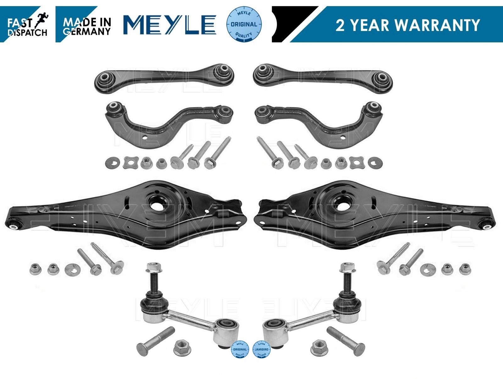 FOR VW PASSAT REAR UPPER LOWER SUSPENSION WISHNBONE CONTROL ARMS DROP